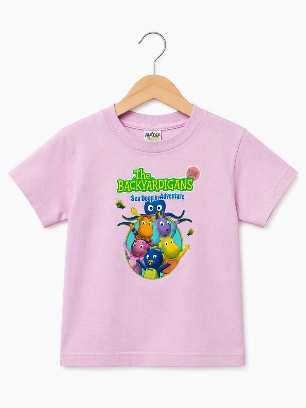 Vintage Y2K The Backyardigans Sea Deep Tour Alstyle JUVI Tee 4T S Pastel